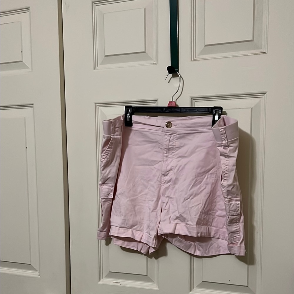 Women's Lee Pink Cargo Shorts